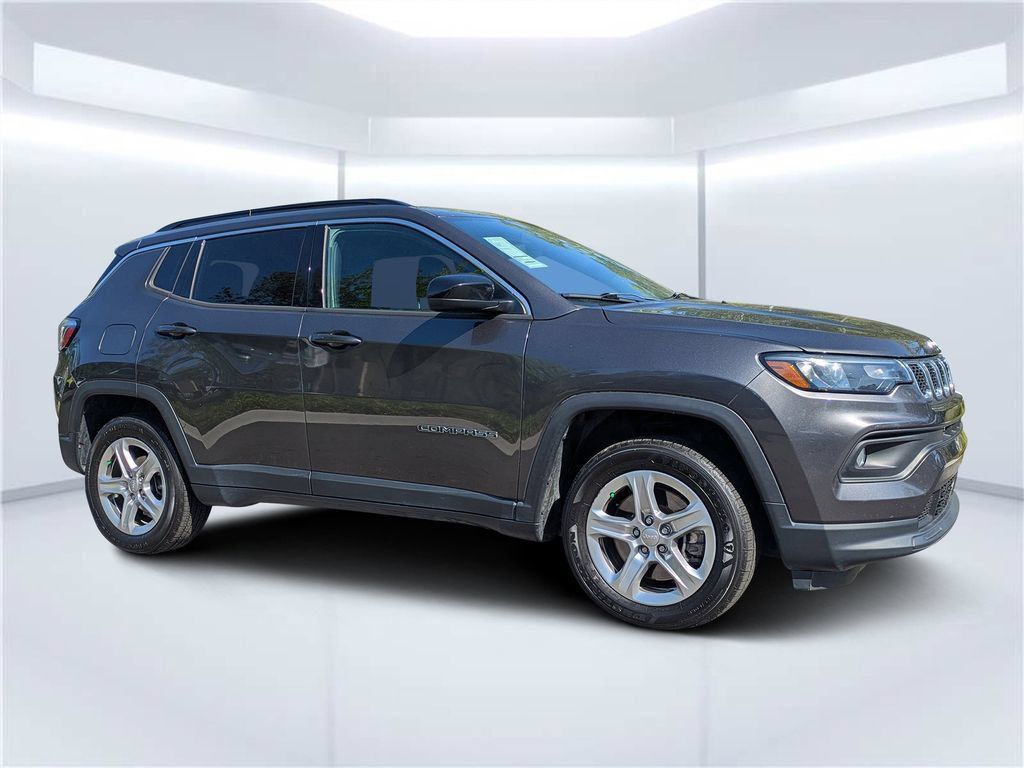 Gray (Granite Crystal Metallic Clearcoat) 2023 Jeep Compass SUV / Crossover Four-Wheel Drive 8-Speed Automatic