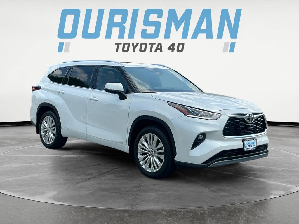 White 2025 Toyota Highlander Hybrid SUV / Crossover All-Wheel Drive Continuously Variable Transmission