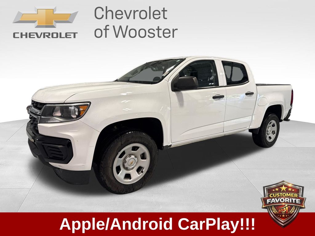 Summit White 2022 Chevrolet Colorado Pickup Truck Four-Wheel Drive 8-Speed Automatic