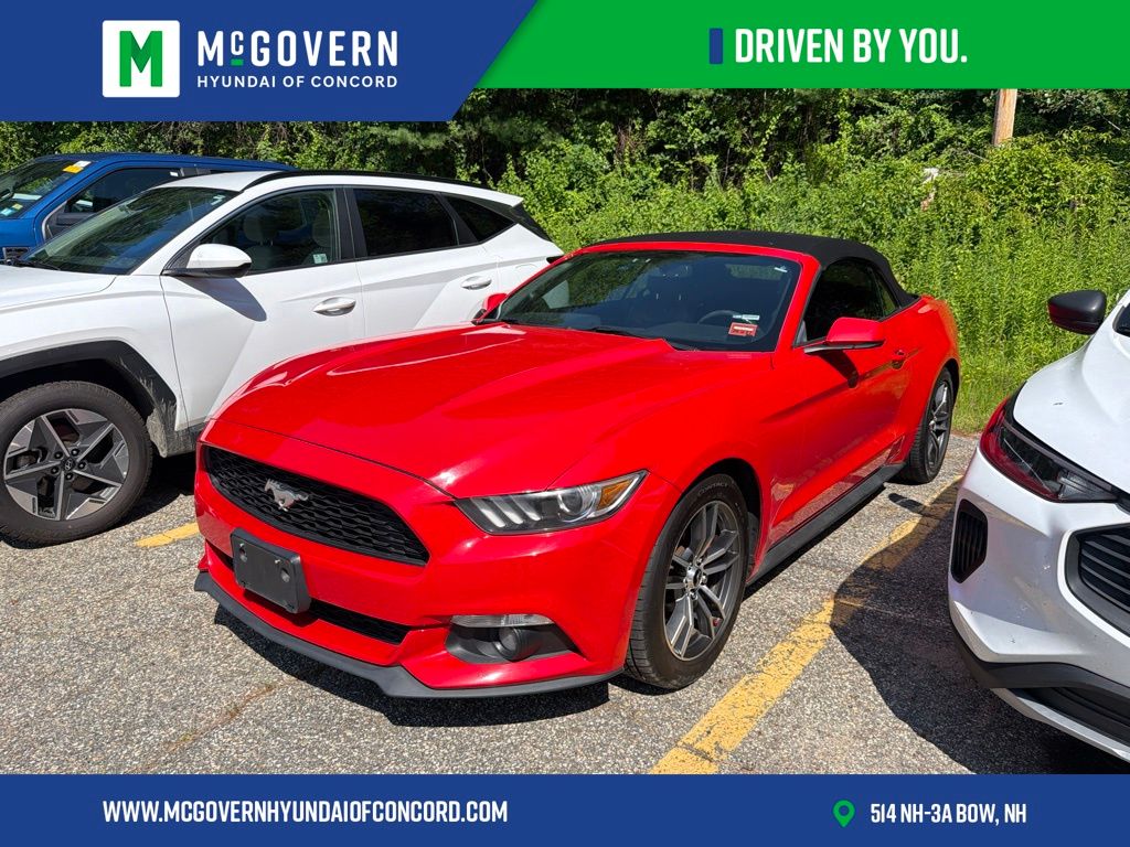 Sunfire Red 2017 Ford Mustang Convertible Rear-Wheel Drive 6-Speed Automatic