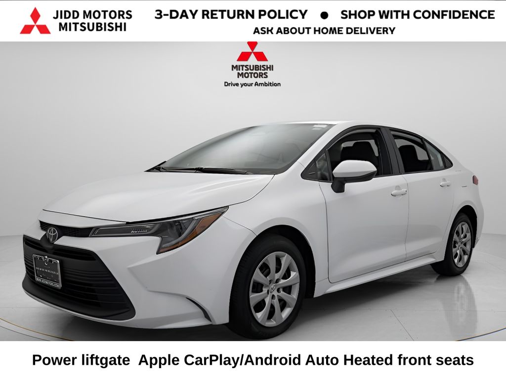 White 2024 Toyota Corolla LE FWD Sedan Front-Wheel Drive Continuously Variable Transmission