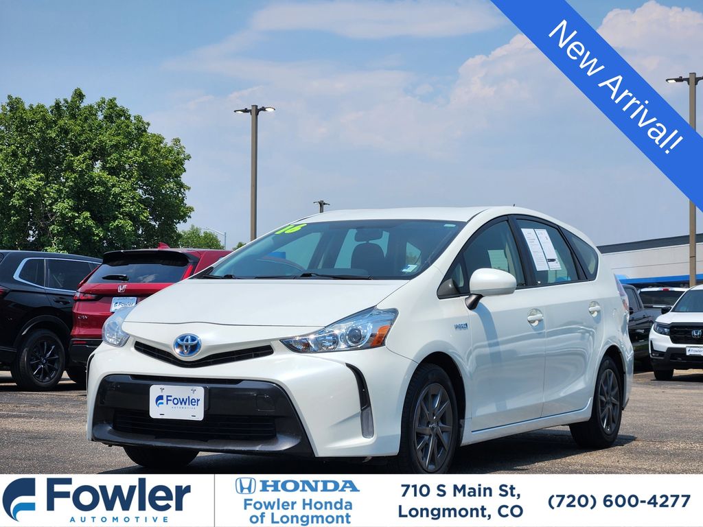 White (Blizzard Pearl) 2016 Toyota Prius v Wagon Front-Wheel Drive Continuously Variable Transmission