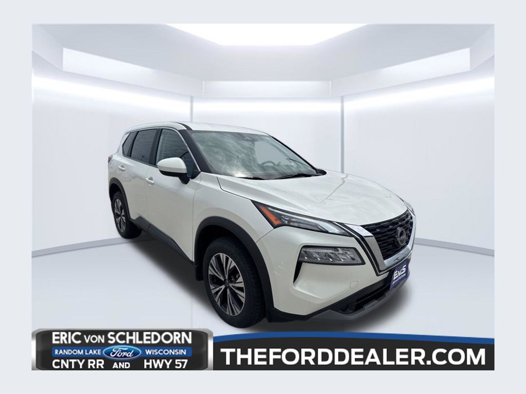 Pearl White Tricoat 2023 Nissan Rogue SUV / Crossover All-Wheel Drive Continuously Variable Transmission