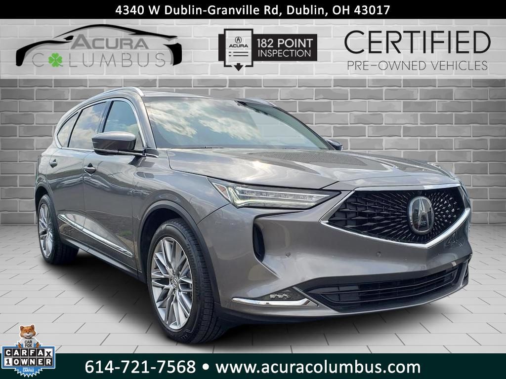 Liquid Carbon Metallic 2023 Acura MDX SH-AWD with Advance Package SUV / Crossover All-Wheel Drive Automatic