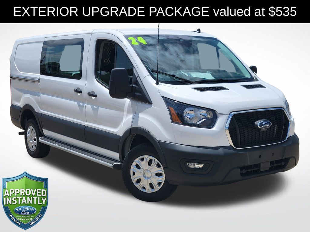 Oxford White 2024 Ford Transit Cargo Van Rear-Wheel Drive 