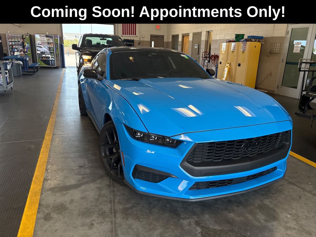 Grabber Blue Metallic 2024 Ford Mustang Coupe Rear-Wheel Drive Automatic