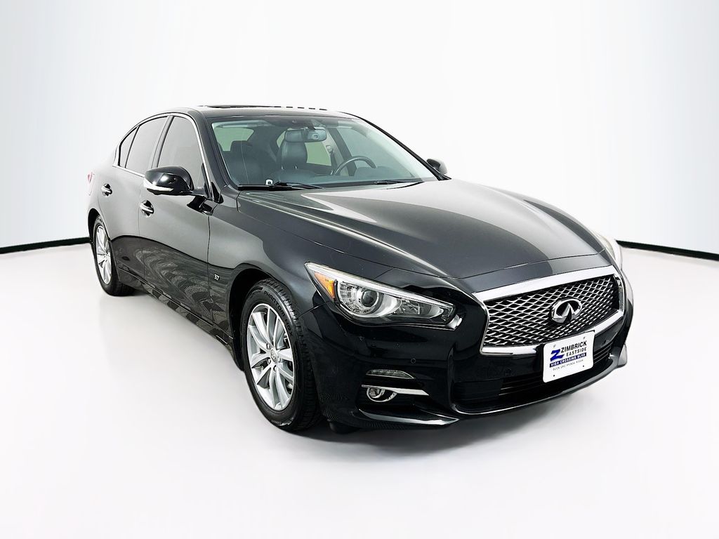 Black Obsidian 2015 INFINITI Q50 3.7 Premium AWD Sedan All-Wheel Drive 7-Speed Automatic