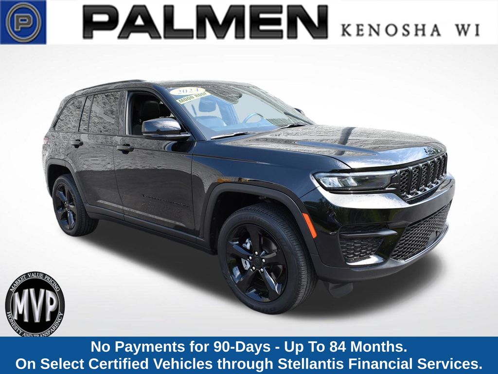 Diamond Black Crystal Pearlcoat 2024 Jeep Grand Cherokee SUV / Crossover Four-Wheel Drive 8-Speed Automatic