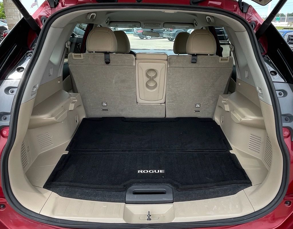 2016 Nissan Rogue SV Red at DeMontrond Gulf Freeway
