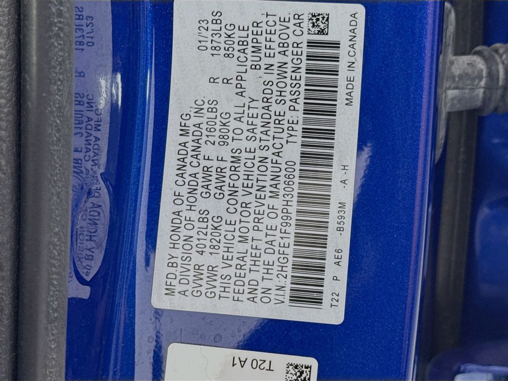 New Car 2023 Honda Civic  Touring For Sale Under $30,000 In Austin, Texas