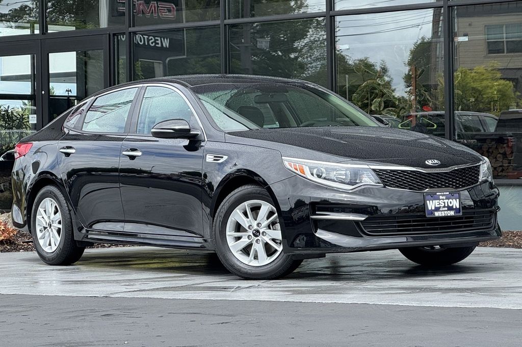 Ebony Black 2017 Kia Optima Sedan Front-Wheel Drive 6-Speed Automatic