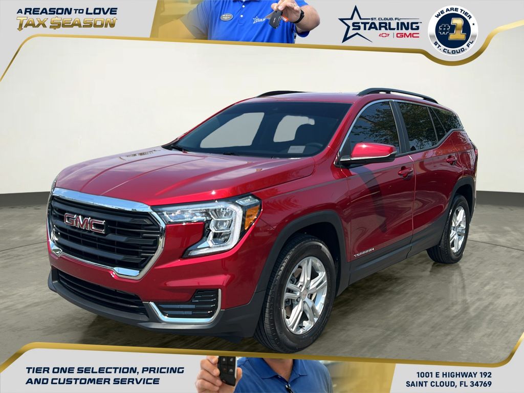 Volcanic Red Tintcoat 2024 GMC Terrain SLE FWD SUV / Crossover Front-Wheel Drive 9-Speed Automatic