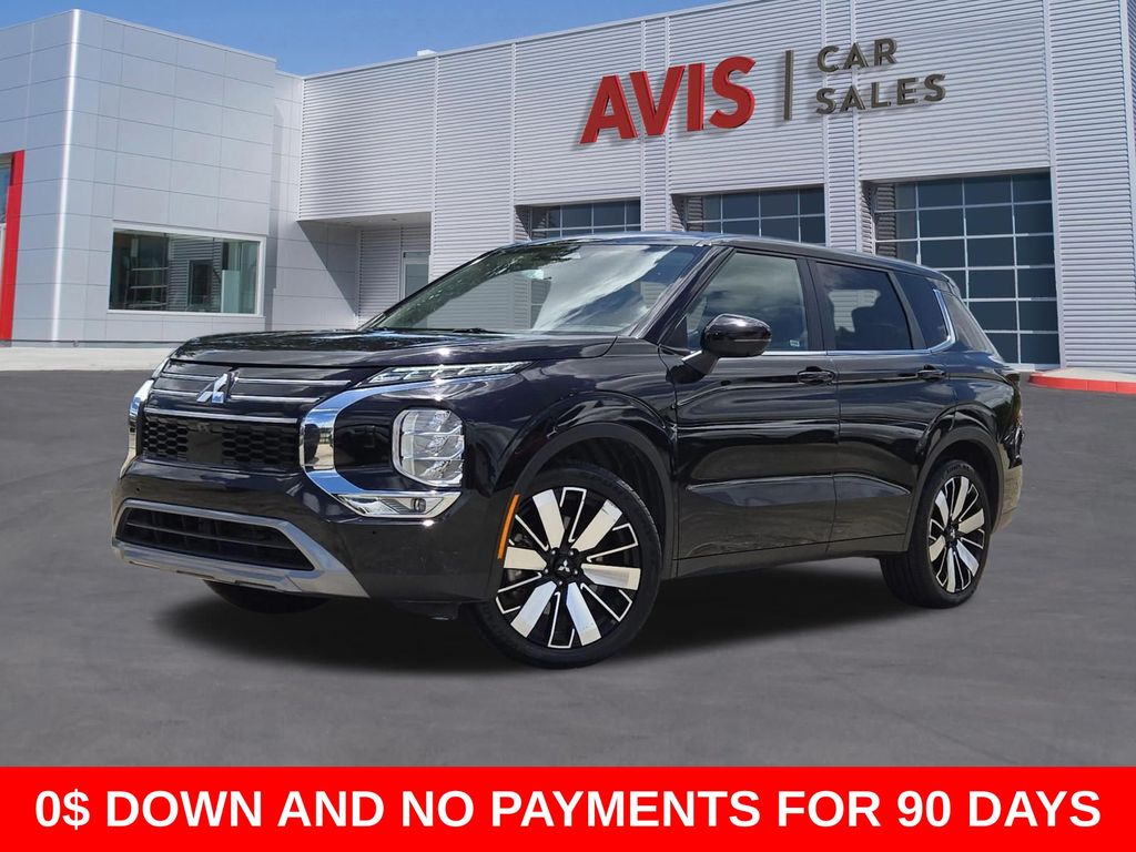 Black 2025 Mitsubishi Outlander SE FWD SUV / Crossover Front-Wheel Drive Continuously Variable Transmission
