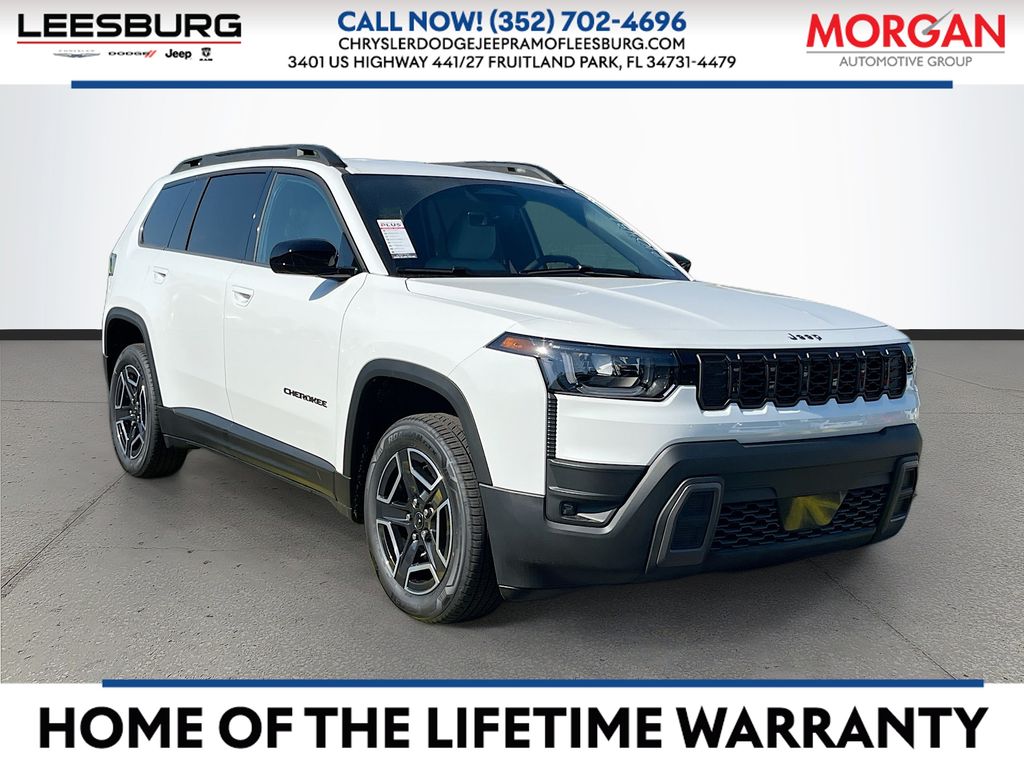 Bright White Clearcoat 2026 Jeep Cherokee SUV / Crossover Four-Wheel Drive Continuously Variable Transmission