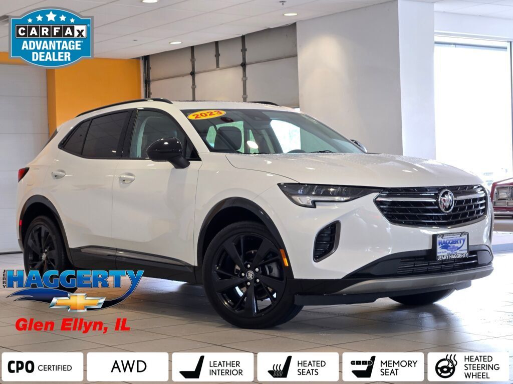 Summit White 2023 Buick Envision Essence AWD SUV / Crossover All-Wheel Drive 9-Speed Automatic