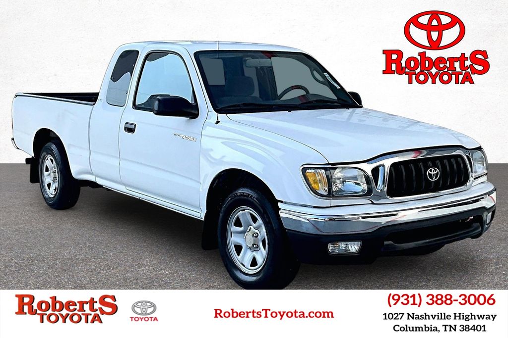 White 2003 Toyota Tacoma Pickup Truck Rear-Wheel Drive 5-Speed Manual Overdrive