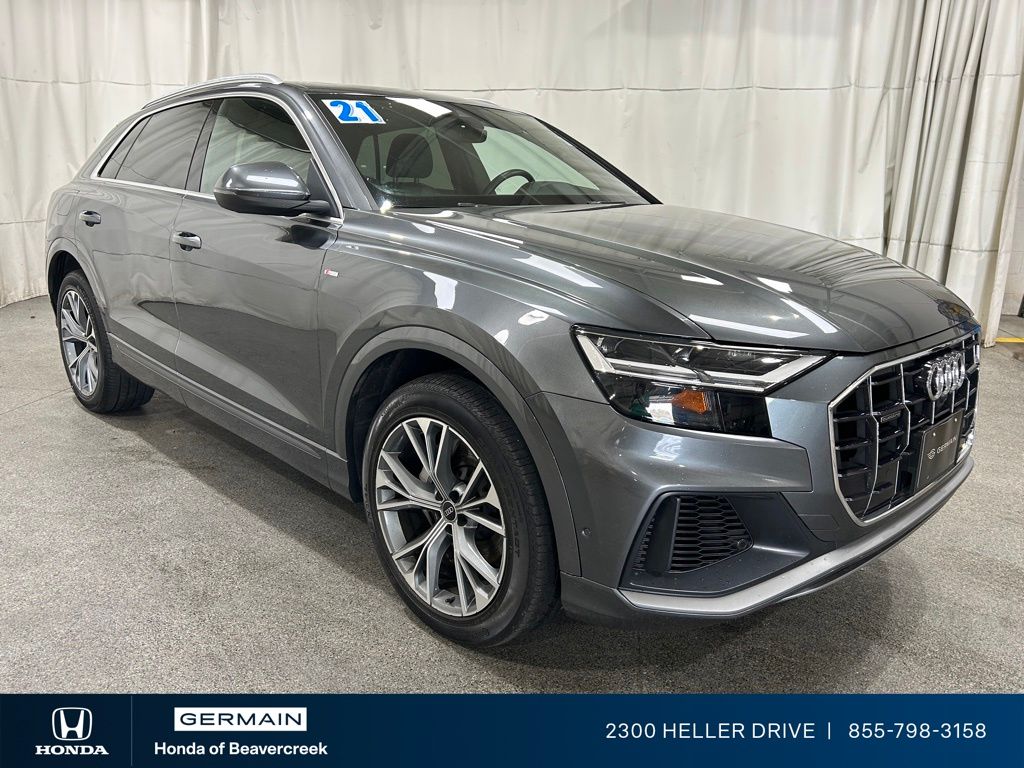 Daytona Gray Pearl Effect 2021 Audi Q8 quattro Premium Plus 55 TFSI SUV / Crossover All-Wheel Drive 8-Speed Automatic