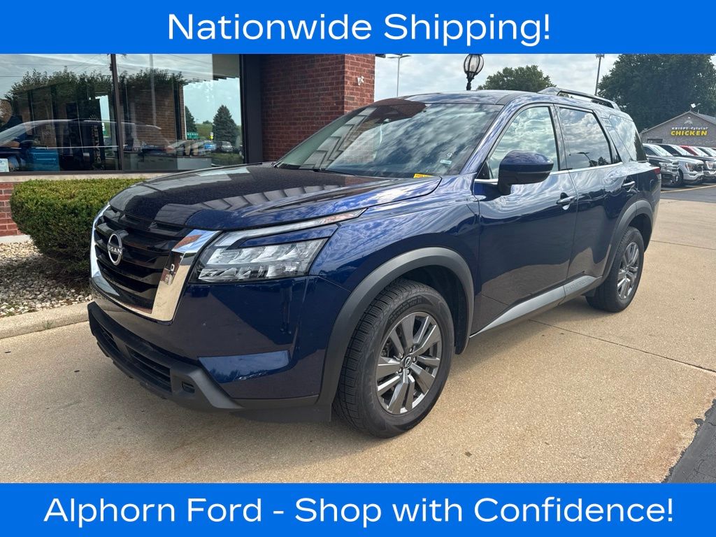 Deep Ocean Blue Pearl 2025 Nissan Pathfinder SUV / Crossover All-Wheel Drive 9-Speed Automatic