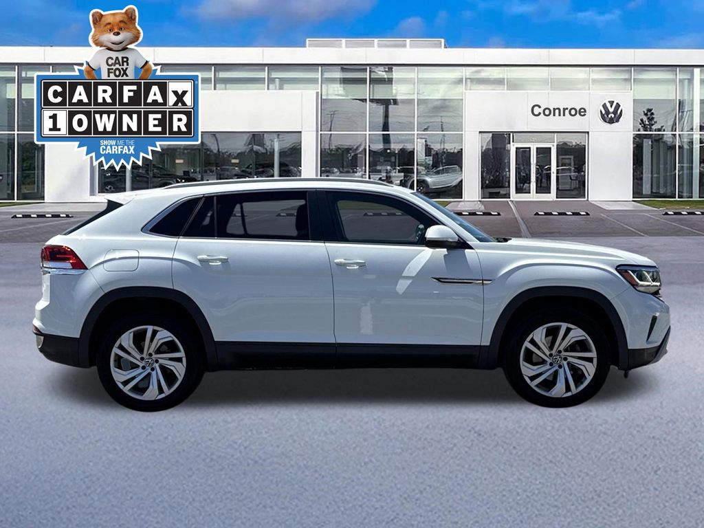 2020 Volkswagen Atlas Cross Sport 2.0T SEL White at AutoSavvy Houston Southwest