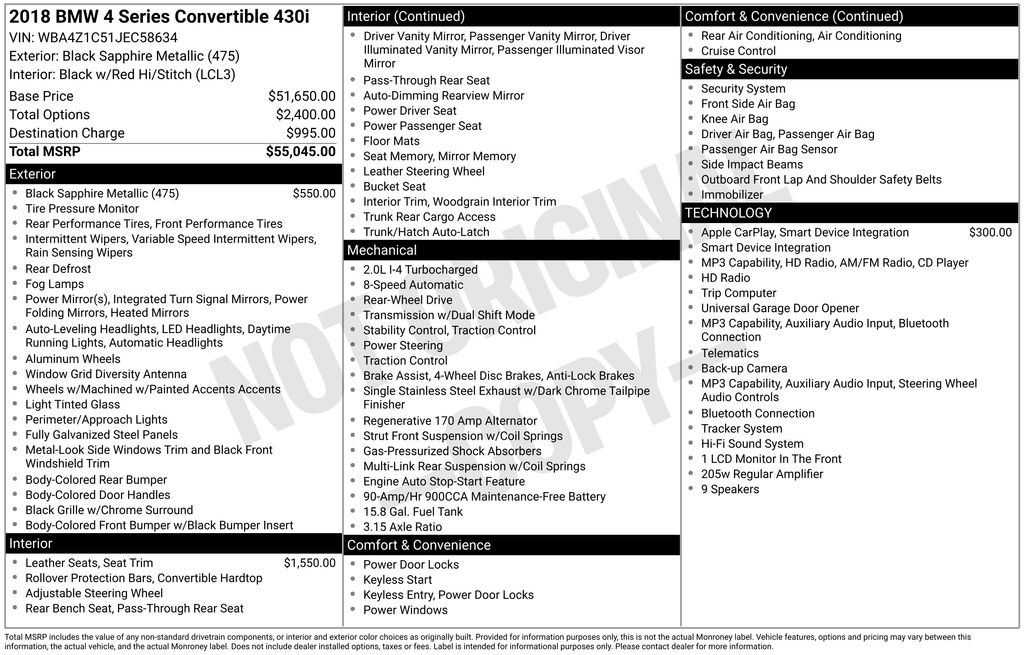 Certified Used 2018 Black BMW 430i image 5