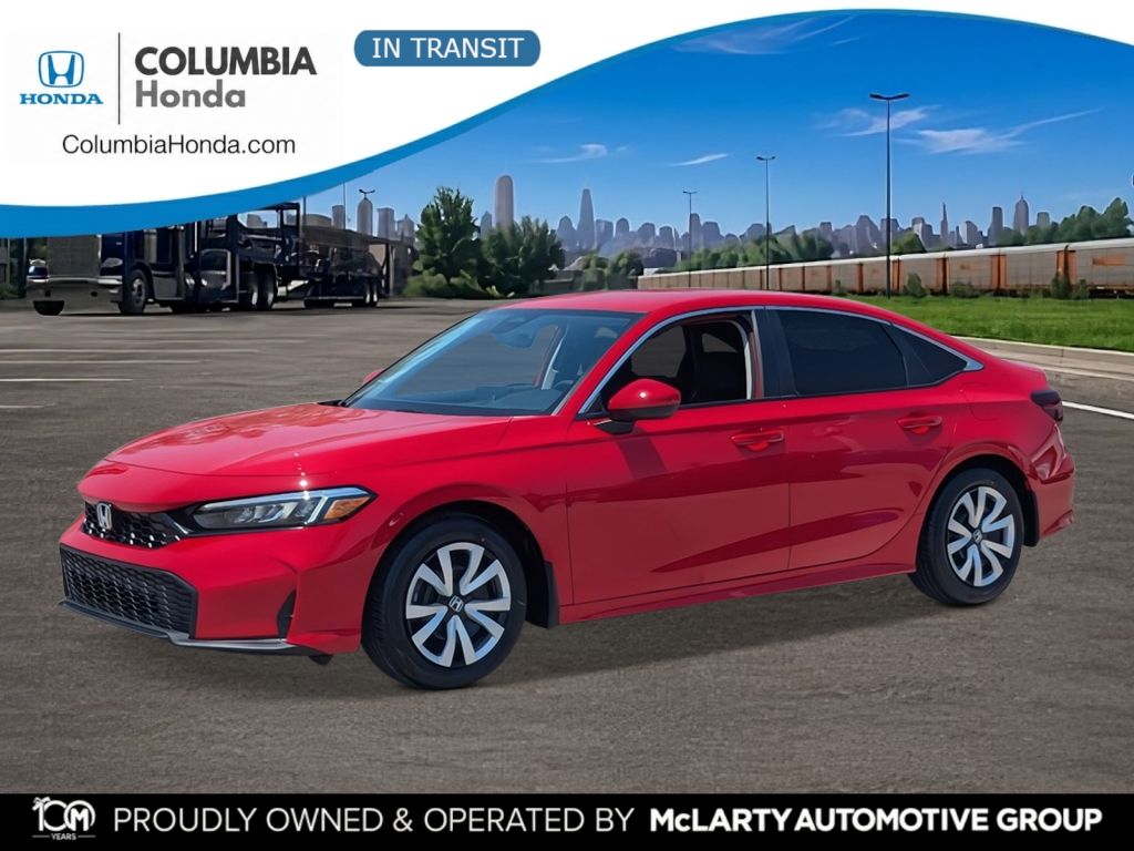 Rallye Red 2026 Honda Civic Sedan Front-Wheel Drive Continuously Variable Transmission