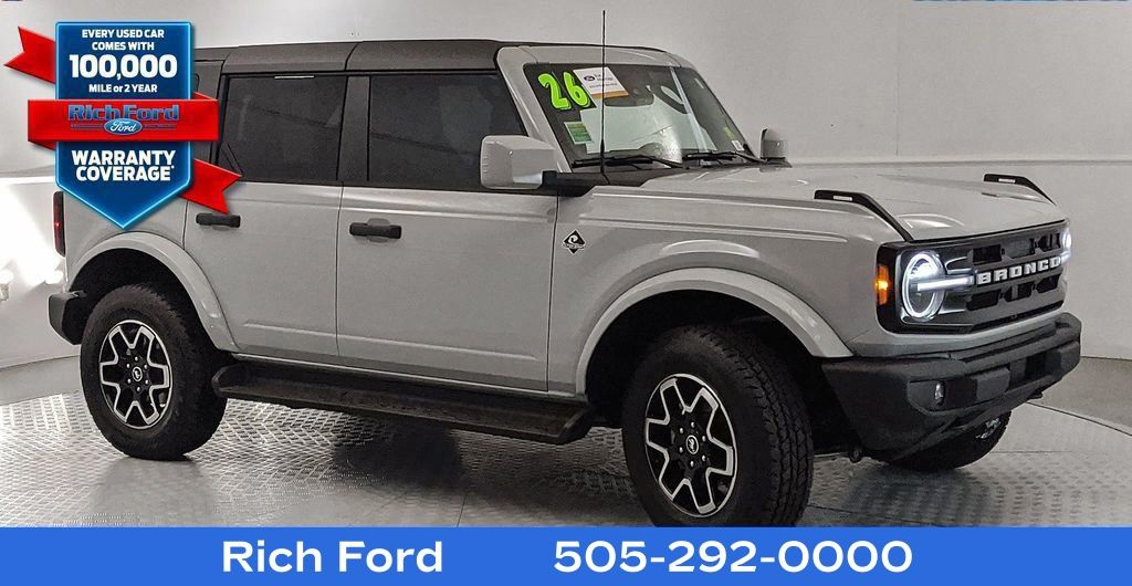 Avalanche Gray 2026 Ford Bronco Outer Banks 4-Door 4WD SUV / Crossover Four-Wheel Drive Automatic