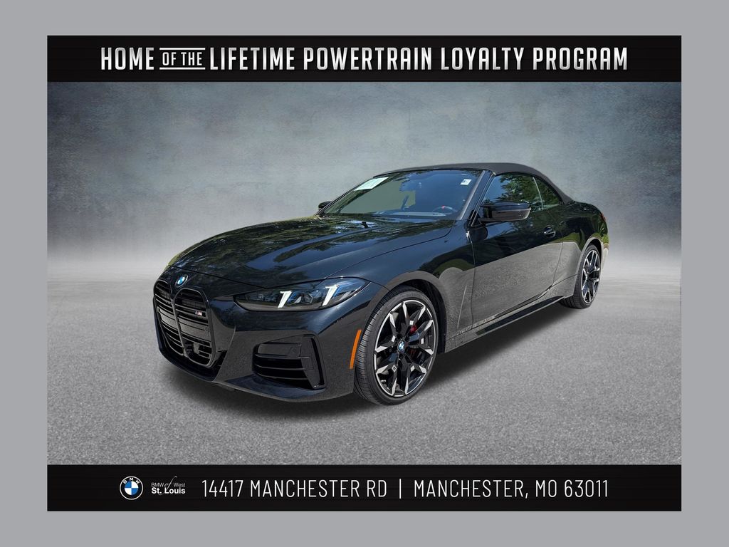 Black Sapphire Metallic 2026 BMW 4 Series Convertible All-Wheel Drive 8-Speed Automatic