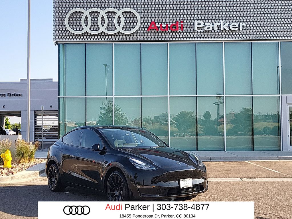 Black 2022 Tesla Model Y SUV / Crossover All-Wheel Drive 1-Speed Automatic