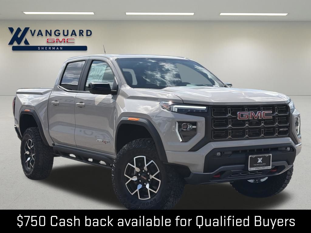 Coastal Dune 2026 GMC Canyon AT4X Crew Cab 4WD Pickup Truck Four-Wheel Drive 8-Speed Automatic