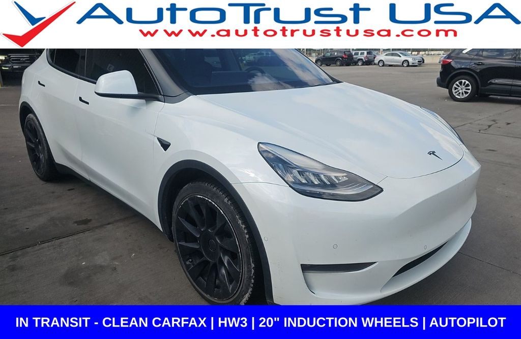 White 2021 Tesla Model Y SUV / Crossover All-Wheel Drive 1-Speed Automatic