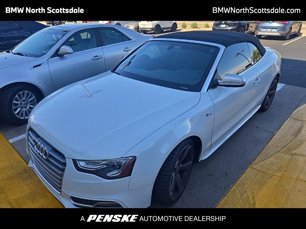 Ibis White/Black Roof 2016 Audi S5 Convertible All-Wheel Drive 7-Speed Automatic