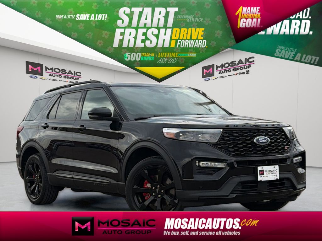 Black Metallic 2023 Ford Explorer ST AWD SUV / Crossover All-Wheel Drive Automatic