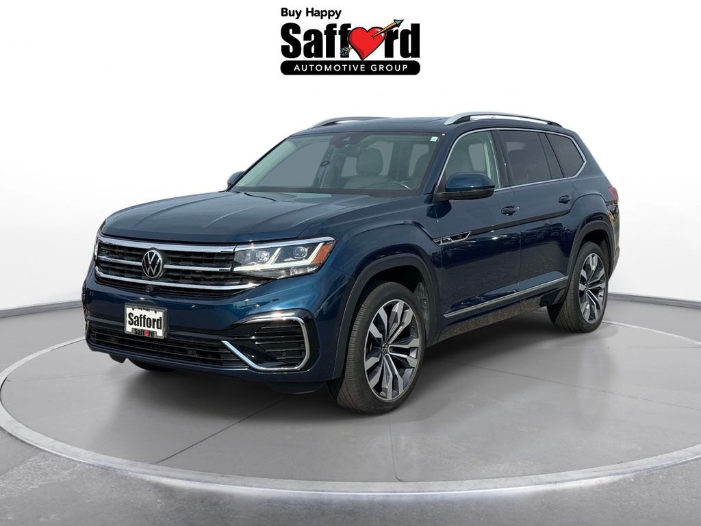 Tourmaline Blue Metallic 2022 Volkswagen Atlas V6 SEL Premium R-Line 4Motion SUV / Crossover All-Wheel Drive 8-Speed Automatic