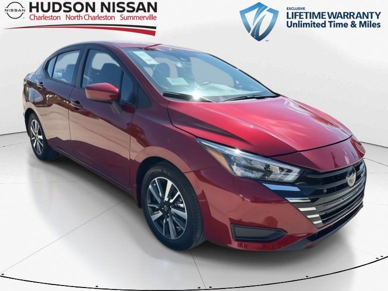 2025 Scarlet Ember Tintcoat Nissan Versa 1.6 SV FWD Sedan