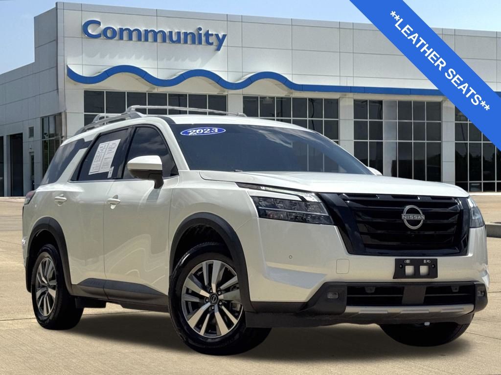 2023 Nissan Pathfinder SL White at Wharton Chevrolet GMC