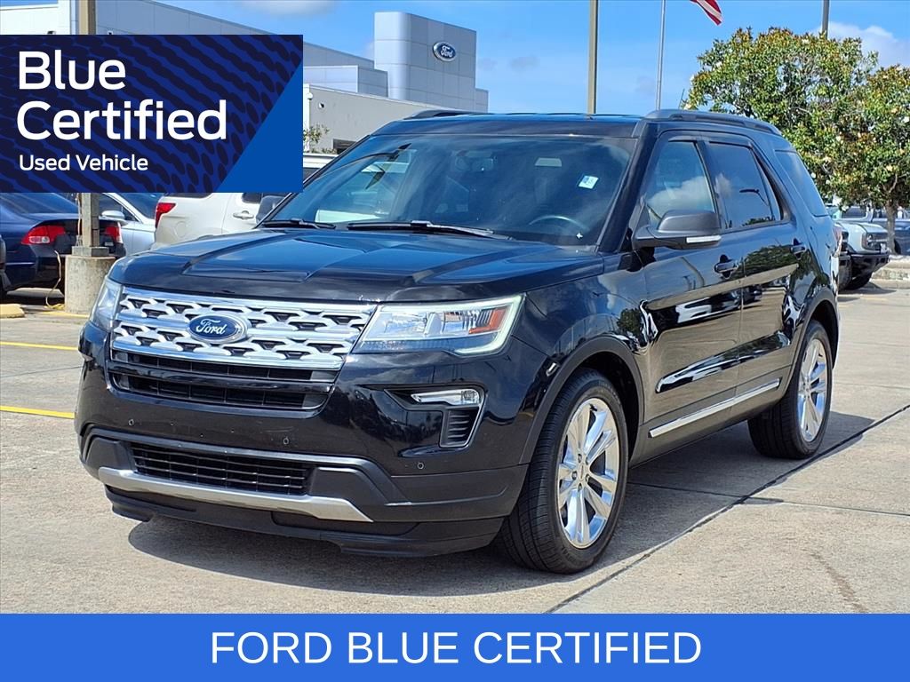 Black Metallic 2019 Ford Explorer XLT SUV / Crossover Front-Wheel Drive 6-Speed Automatic