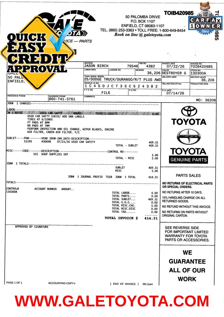 Used 2025 Dodge Durango SUV