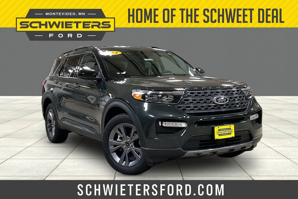 Green Metallic 2024 Ford Explorer SUV / Crossover All-Wheel Drive Automatic
