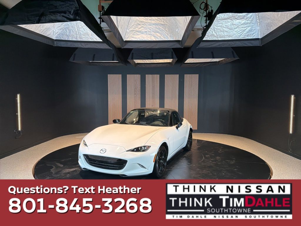Arctic White 2020 Mazda MX-5 Miata Sport RWD Convertible Rear-Wheel Drive Automatic