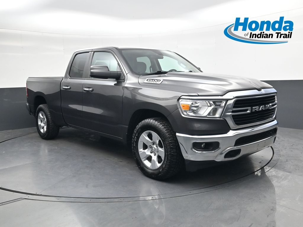 Gray (Granite Crystal Metallic Clearcoat) 2020 RAM 1500 Big Horn Quad Cab 4WD Pickup Truck Four-Wheel Drive 8-Speed Automatic
