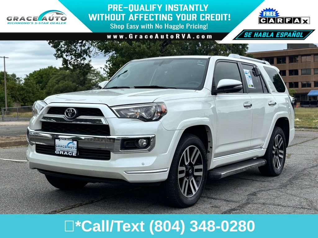 Super White 2019 Toyota 4Runner SUV / Crossover All-Wheel Drive 5-Speed Automatic Overdrive