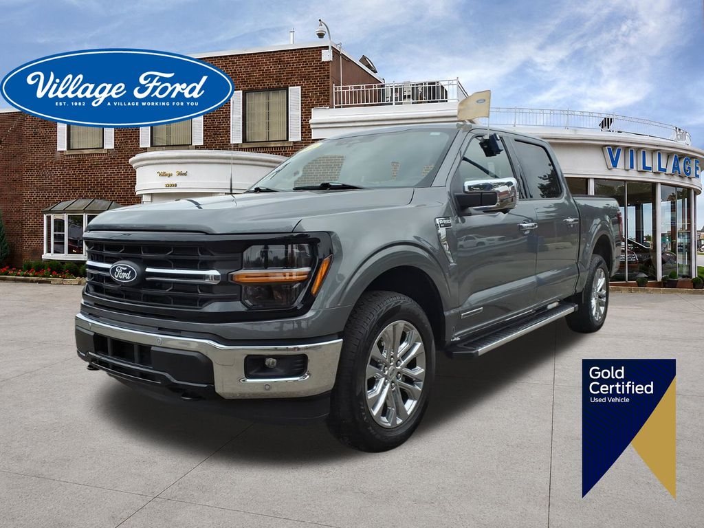Gray Metallic 2024 Ford F-150 Pickup Truck Four-Wheel Drive Automatic