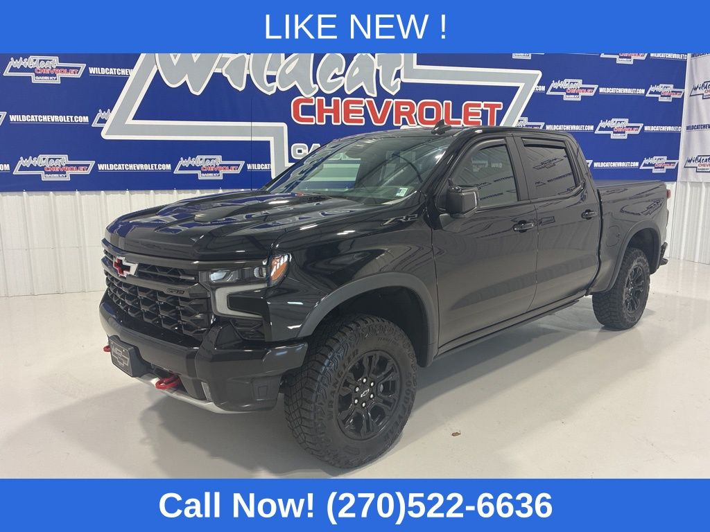 Black 2023 Chevrolet Silverado 1500 Pickup Truck Four-Wheel Drive Automatic