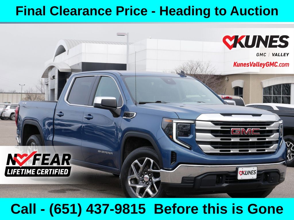 Downpour Metallic 2024 GMC Sierra 1500 Pickup Truck Four-Wheel Drive 8-Speed Automatic