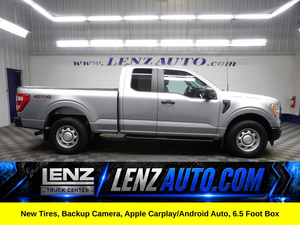 Iconic Silver Metallic 2022 Ford F-150 Pickup Truck Four-Wheel Drive Automatic