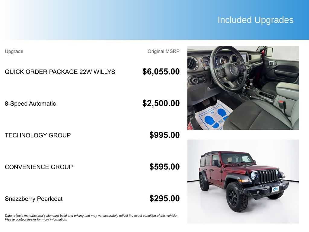 Used Car 2021 Jeep Wrangler  Unlimited Willys For Sale Under $30,000 In Austin, Texas