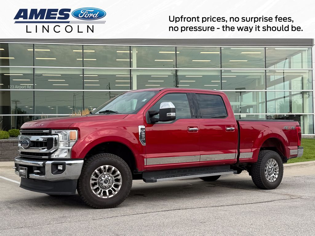 Red Metallic 2021 Ford F-250 Super Duty Pickup Truck Four-Wheel Drive Automatic