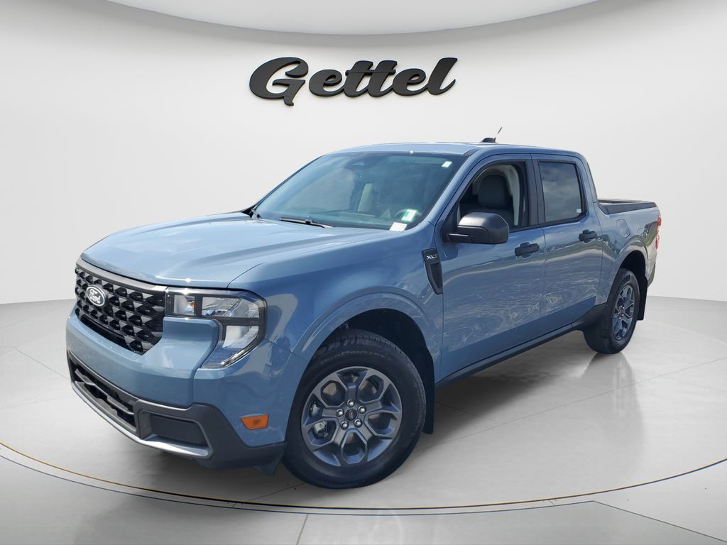 Blue (Azure Gray Metallic) 2025 Ford Maverick XLT SuperCrew AWD Pickup Truck All-Wheel Drive Continuously Variable Transmission