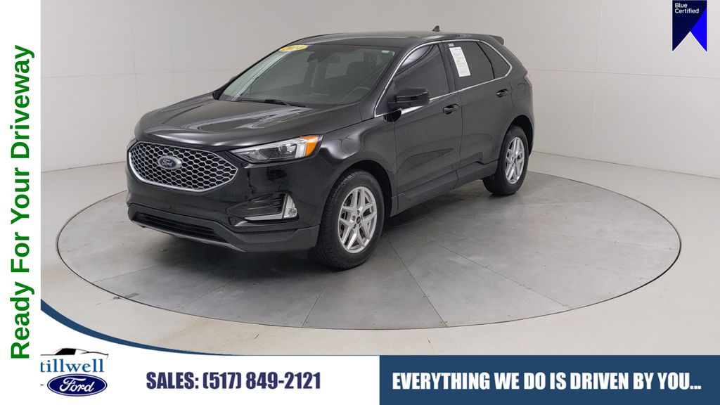 Black Metallic 2024 Ford Edge SUV / Crossover All-Wheel Drive 8-Speed Automatic