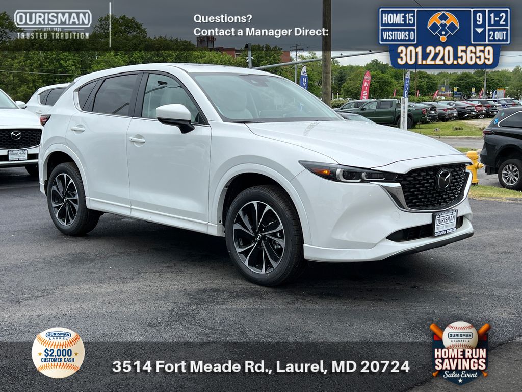 White Metallic 2025 Mazda CX-5 2.5 S Preferred AWD SUV / Crossover All-Wheel Drive 6-Speed Automatic